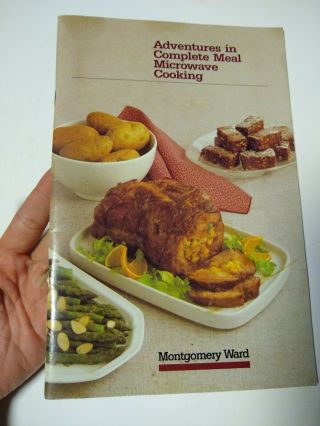 Vintage 1984 Montgomery Ward Microwave Cooking Guide Cook Book Recipes Meals