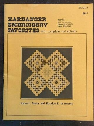 Vintage 1977 Hardanger Embroidery Favorites Book 1 Needlepoint Art 119