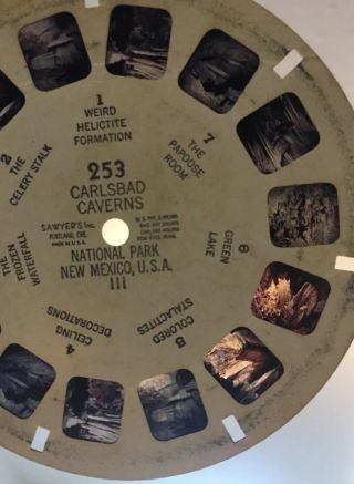 View Master Reels,  Carlsbad Caverns Mexico U.  S.  A.  Vintage Slides Vm57