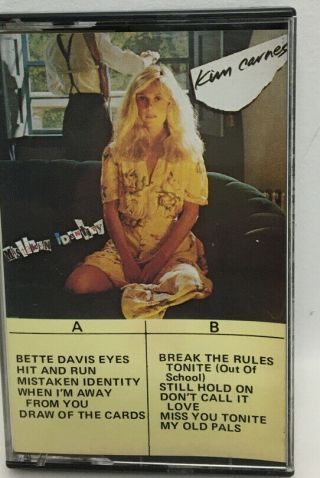 Vintage 1981 Kim Carnes - Mistaken Identity Rock Music Cassette Tape