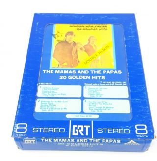 The Mamas And The Papas 20 Golden Hits 8 Track Tape W Cover Vintage 1973