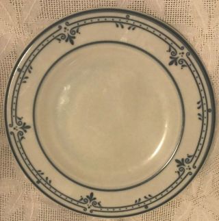 Vintage Cera Stone Mikasa Newport Blue & White 8 " Salad Plate Round Replacement
