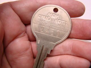 Vintage Mgm Grand Hotel Room Key 2460 & Casino Las Vegas Nv