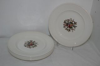 Set Of 5 Vintage Wedgwood Conway 9 - 1/8 " Luncheon Plates