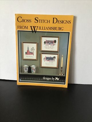 Cross Stitch Designs From Williamsburg Pattern Booklet By Yo 8 Vintage Designs