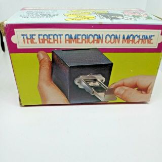 Vintage Poynter Products - The Great American Con Machine - Bank/magic Trick 1977