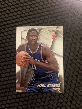 Joel Embiid 2014 - 15 Panini Prizm Basketball Rookie Rc Card 253 76ers