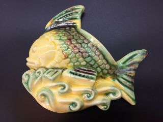 Vintage Ceramic Fish Wall Pocket 50 