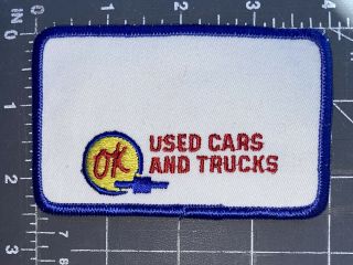 Vintage Chevrolet Ok Cars And Trucks Gm General Motors Patch Automobiles &
