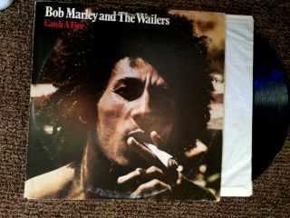 Bob Marley & The Wailers 1973 Lp " Catch A Fire " On Reggae Rock Vintage Vinyl
