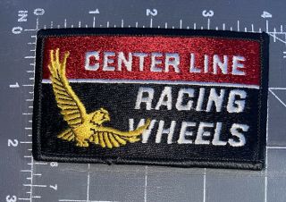 Vintage Center Line Racing Wheels Patch Automobile Drag Race Car Truck Alloy Clw