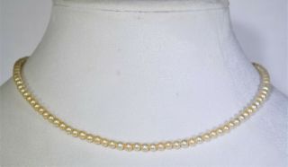 Vintage Marvella Faux Pearl Choker Necklace Womens Fashion Designer Jewelry