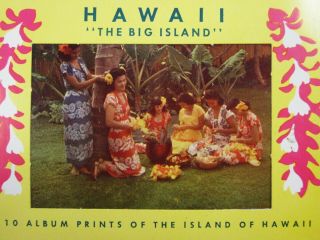 Vintage Hawaii Territory Souvenir Photos Volcano House Album Prints Booklet 1950