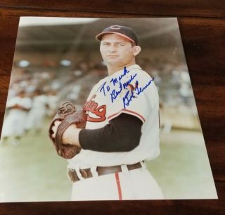 Bob Lemon Cleveland Indians Signed Vintage 8x10 Photo 100 Authentic
