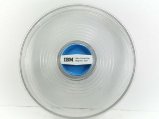 Vintage Ibm Data Processing Magnetic Tape Reel Case 10 1/2 " Plastic Empty