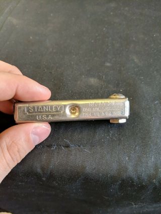 Vintage Stanley Tools No.  69 - 216 Fold - Up Hex Allen Key Set