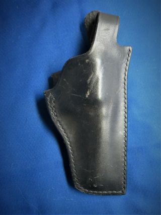 Vintage S&w Safariland 29 Black Leather Revolver Pistol Gun Holster