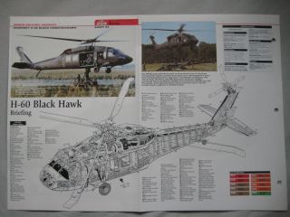 Cutaway Key Drawing Of The Sikorsky H - 60 Black Hawk