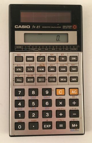 Casio Fx - 85 Scientific Calculator Solar Vintage Handheld