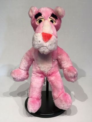 Pink Panther 15” Plush Toy Stuffed Animal 1964 Mighty Star Vintage