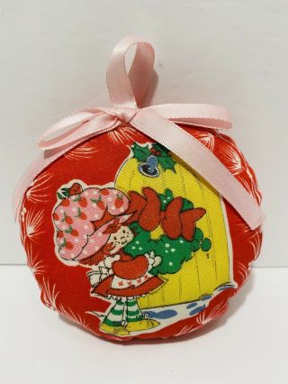 Vintage Strawberry Shortcake Ornament Christmas Tree Pillow