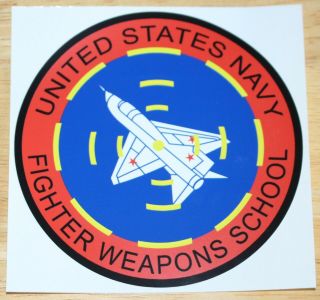 Us Navy Fighter Weapons School Top Gun Mig Killer Sticker