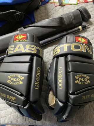 Vintage Easton Gx 9400 141/2 All Leather Hockey Gloves