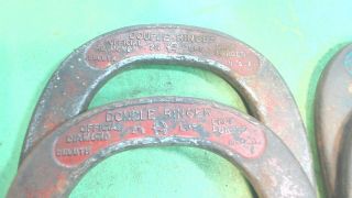 Vintage - Diamond Duluth - Double Ringer - Horseshoes - 4 - - 2 - 1/2 Drop Forged - Set