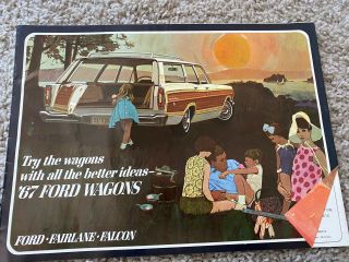 Vintage 1967 Ford Station Wagon Sales Brochure