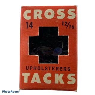 Vintage Cross Upholsterers 1961 Tacks Size 12/16