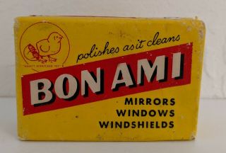 1962 Vintage Bon Ami Soap Bar,  2x3 " 4oz,  Chick Logo Advertising,  Excel.  Cond.