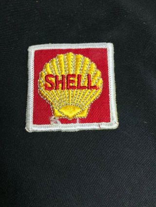 Vintage Old Shell Oil Gas Station Uniform Jacket Patch Gasoline Usa