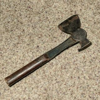 Vintage Bridgeport Hardware Ideal SHINOLA Hatchet AXE Hammer Wooden Handle 3