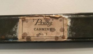 Vintage “prang” Carmine No.  3 Water Color Paint Tin