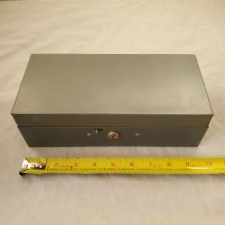 Vintage Steelmaster Heavy Duty Metal Storage Box With Key | 9.  5” X 4.  5”