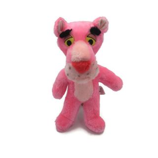 Vintage Pink Panther Plush Cat Stuffed Animal Cartoon Toy Mighty Star 1971 12 "