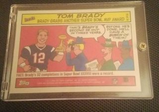 2004 Topps Bazooka Tom Brady Comics Tampa Bay Buccaneers England Patriots