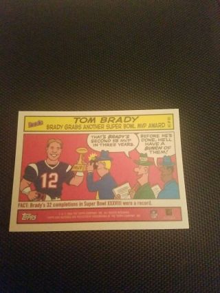 2004 Topps Bazooka Tom Brady Comics Tampa Bay Buccaneers England Patriots 3