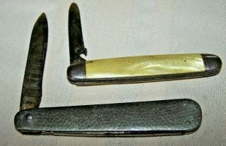 Trick Mystery Single Blade Vintage Folding Pocket Knife And Single Blade Knife