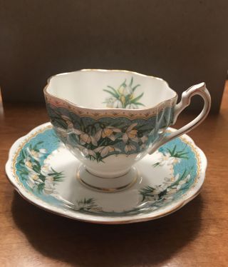 Vintage Queen Anne English Bone China Cup & Saucer Set Marilyn