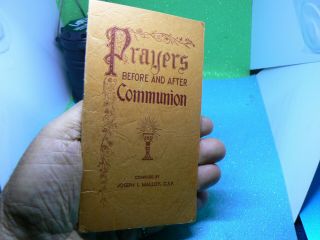 " Prayers Before And After Communion " A 32 Page Roman Catholic Vintage Pamphlet
