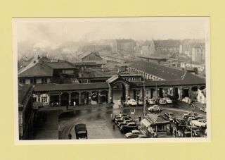 Vintage Photo,  Alter Bahnhof Heidelberg 1952,  Agfa Fotografie