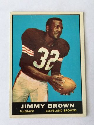 1961 Topps Football 71 Jim Jimmy Brown Syracuse Browns
