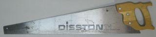 Vintage Disston T - 1 26 - Inch Blade 8 - Point Crosscut Handsaw; Made In Usa