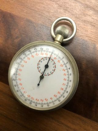 (426) Vintage Military Pocket Stop Watch - T.  P 1/10