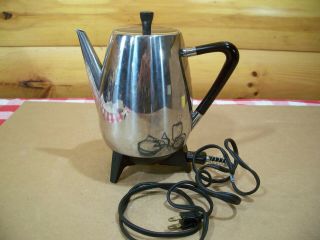 Vtg.  West Bend Automatic 6 - 9 Cup Coffee Percolator Mdl 7248 Made In U.  S.  A.