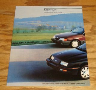 1987 Merkur Full Line Sales Brochure 87 Xr4ti Scorpio