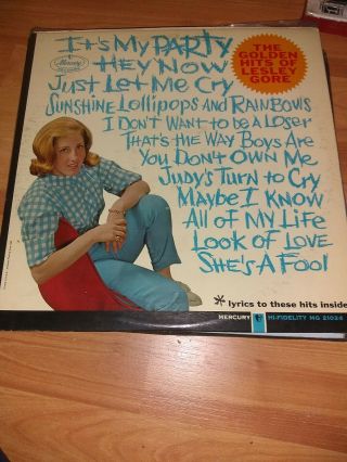 Vintage Golden Hits Of Leslie Gore Vinyl Lp Record Album 1965 Release