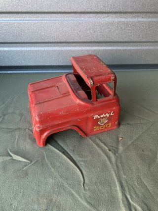 Vintage Buddy L Traveling Zoo - Red Truck - Stamped Steel Cab Restore