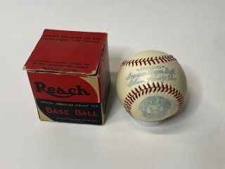 Vintage 1940 - 42 Reach Official American League Baseball (william Harridge) W/box